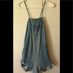 Distressed Denim Size small Romper by Beach Riot
